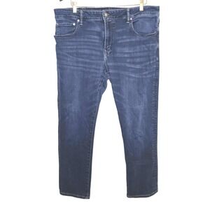 American Eagle Mens Slim Straight Flex Jeans Dark Wash Size 38x30 Denim